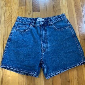 Mom-Fit Denim Shorts